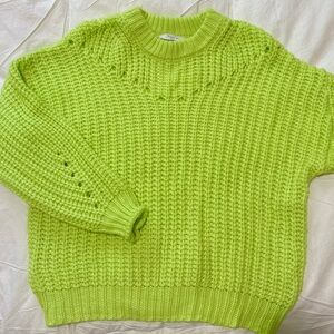 Vibrant Green Knit Sweater